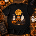 Spooky Ghost Hedgehog Lover Pumpkin Halloween T-Shirt-B4BO