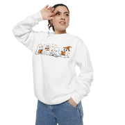 Halloween Ghost Squad Comfort Colors Sweatshirt — Halloween Reading Ghosts