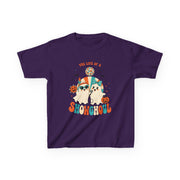Kids Heavy Cotton Shirt, Halloween Ghost, Life Of The Showghoul funny Halloween