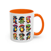 Parrot Pirate Accent Coffee Mug — Cute Halloween Tropical Parrot(11/15oz)