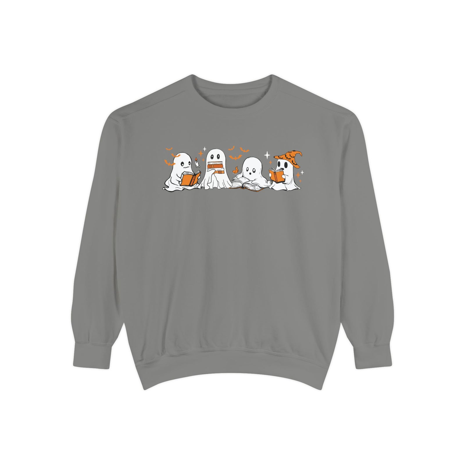 Halloween Ghost Squad Comfort Colors Sweatshirt — Halloween Reading Ghosts