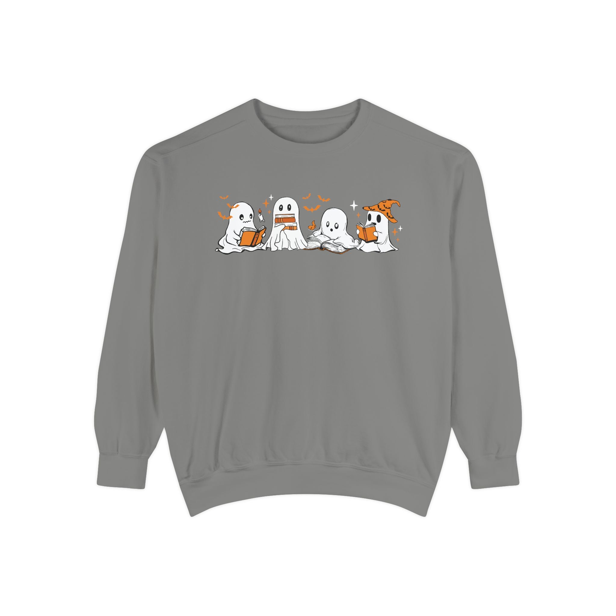 Halloween Ghost Squad Comfort Colors Sweatshirt — Halloween Reading Ghosts