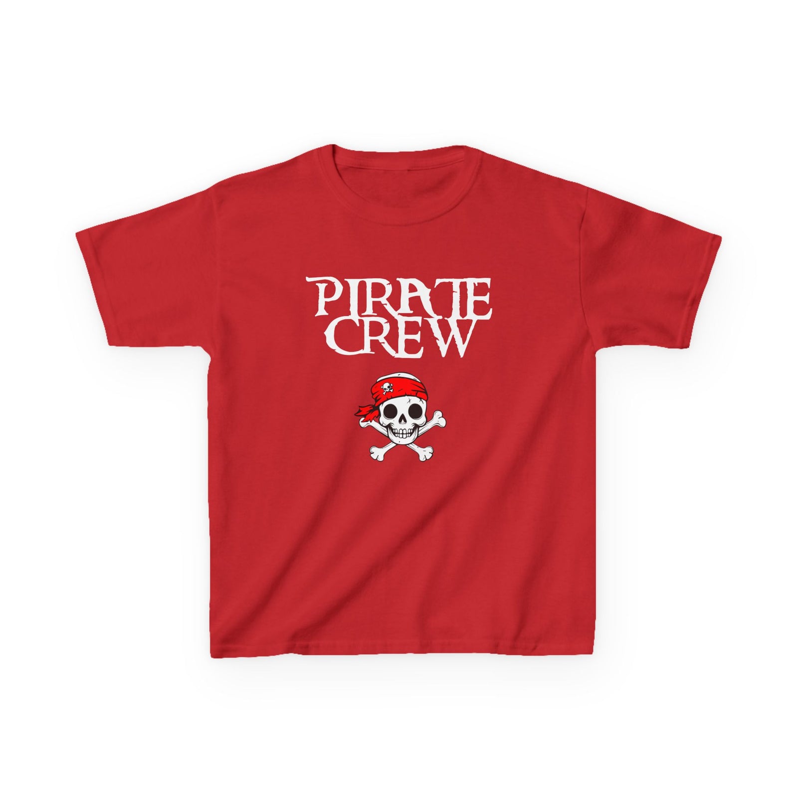 Kids 'Pirate Crew' Skull T-Shirt — Toddler Pirate Tee for Halloween & Family Matching Shirts