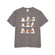 Comfort Colors T-shirt, Halloween Ghost Book Club T-Shirt, Cute Reading Ghosts Halloween T-shirt