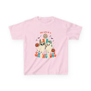 Kids Heavy Cotton Shirt, Halloween Ghost, Life Of The Showghoul funny Halloween