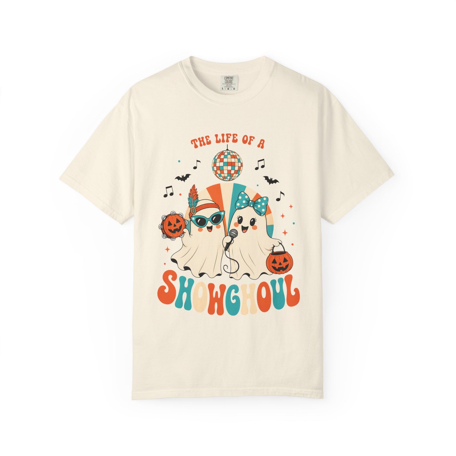 Comfort Color Birthday Shirt, The Life of a Showghoul Halloween Ghost, Funny Halloween shirt