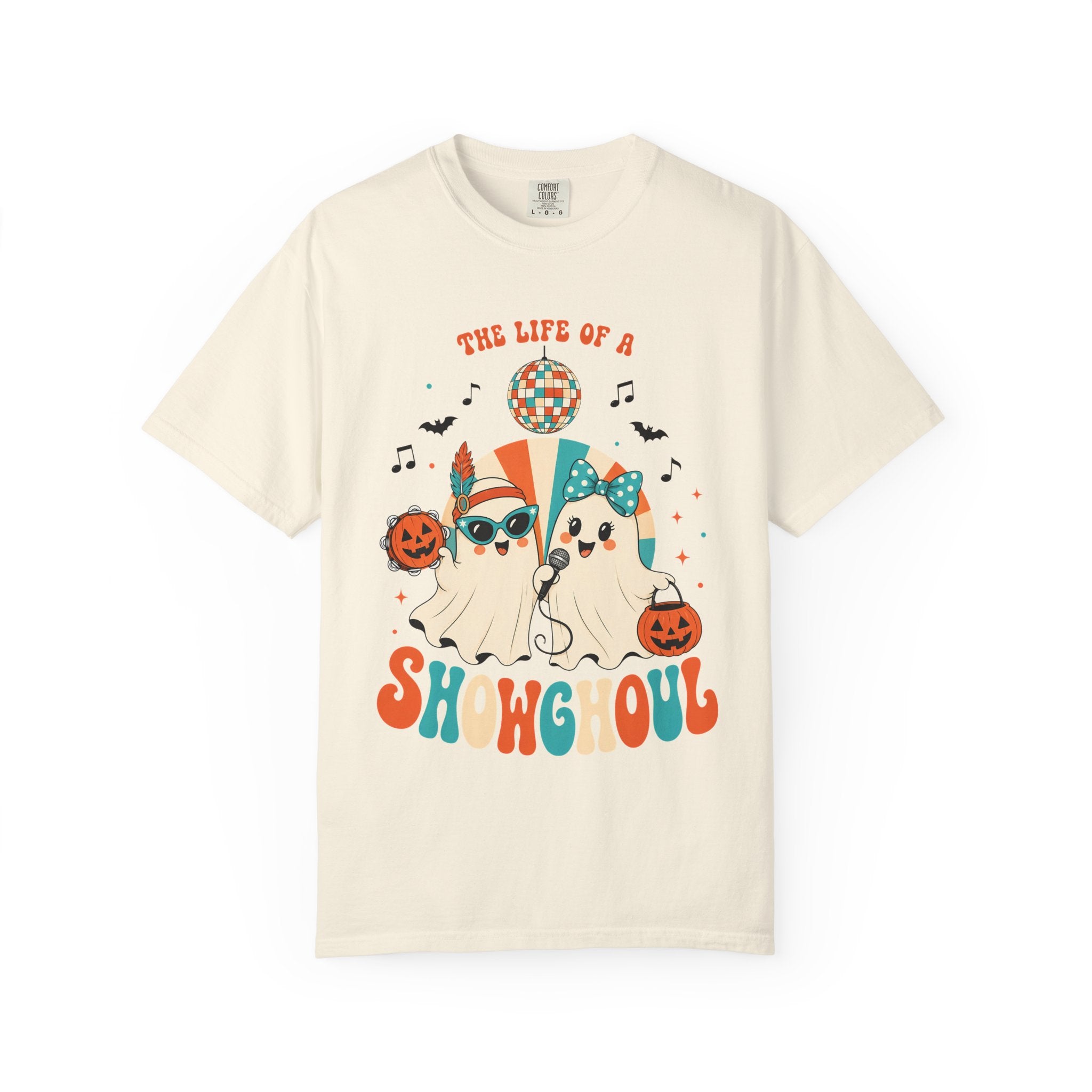 Comfort Color Birthday Shirt, The Life of a Showghoul Halloween Ghost, Funny Halloween shirt