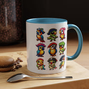 Parrot Pirate Accent Coffee Mug — Cute Halloween Tropical Parrot(11/15oz)