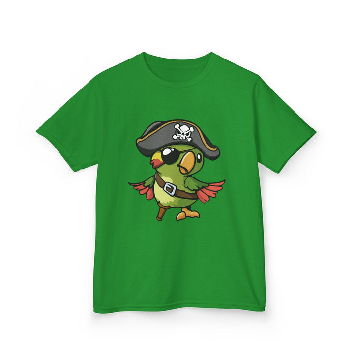 Kids Pirate Parrot T-Shirt — Cute Cartoon Bird Costume Tee for Boys & Girls