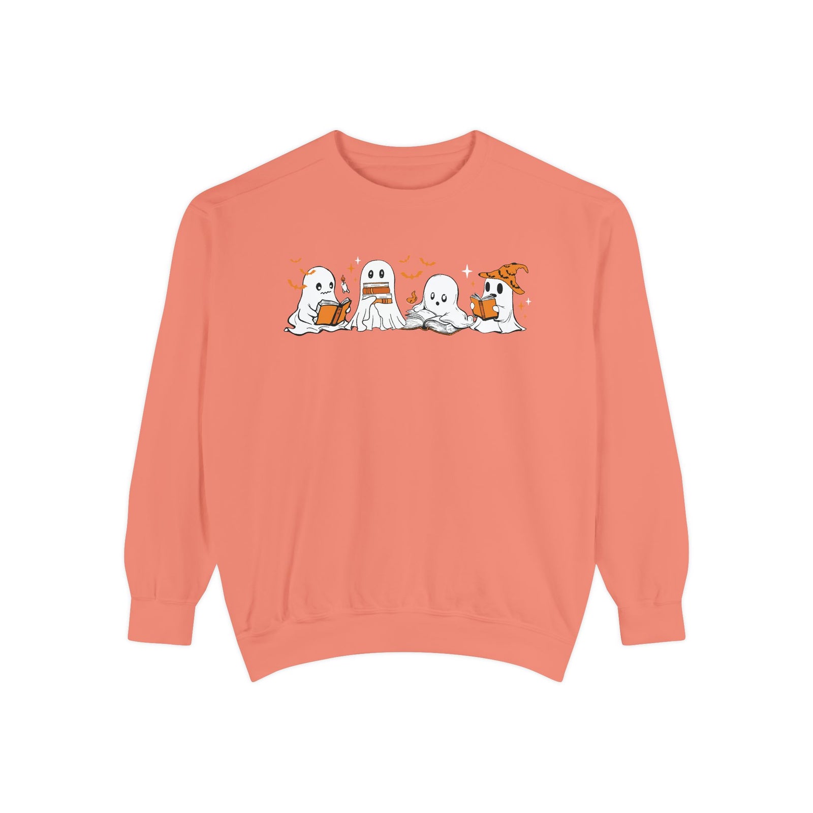 Halloween Ghost Squad Comfort Colors Sweatshirt — Halloween Reading Ghosts