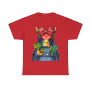 Garden Chick in Overalls T‑Shirt — Spring Gardening - Halloween Pretend I'm A Farmer