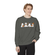 Halloween Ghost Squad Comfort Colors Sweatshirt — Halloween Reading Ghosts