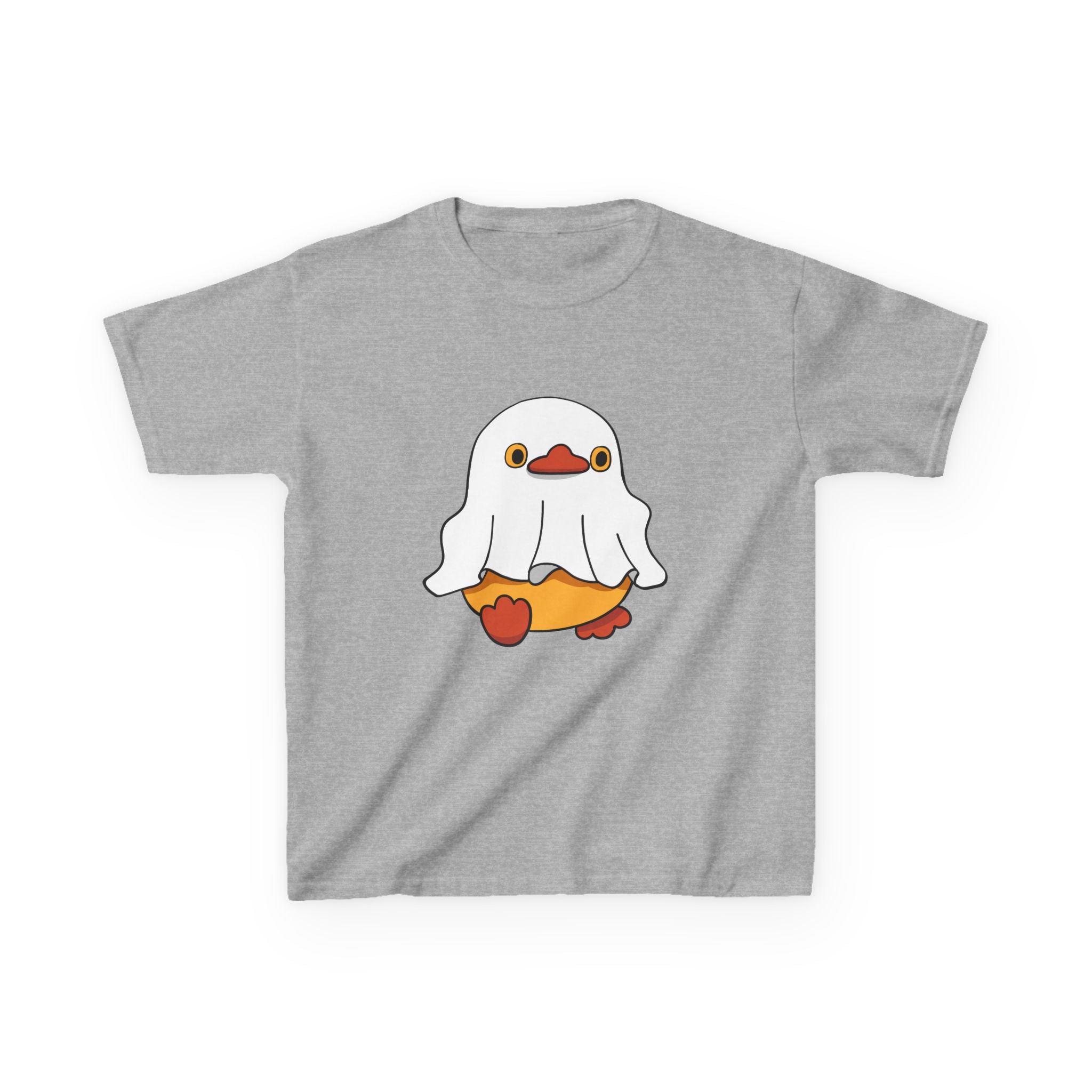 Kids Cotton Shirt, Halloween Ghost Duck, Halloween Costume Tee for Boys & Girls