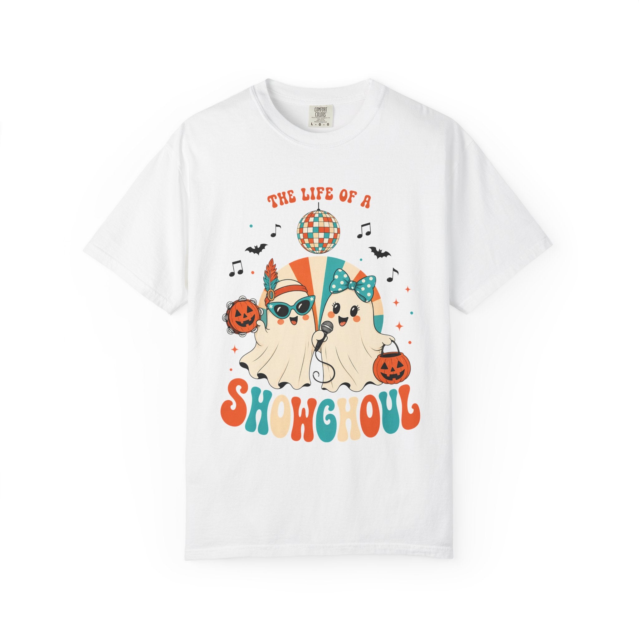 Comfort Color Birthday Shirt, The Life of a Showghoul Halloween Ghost, Funny Halloween shirt