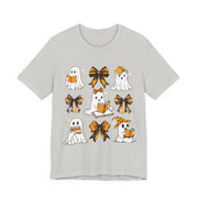 Halloween Ghosts Reading, Funny Halloween Ghost Crew Shirt For Women, Girl, Reading Lover