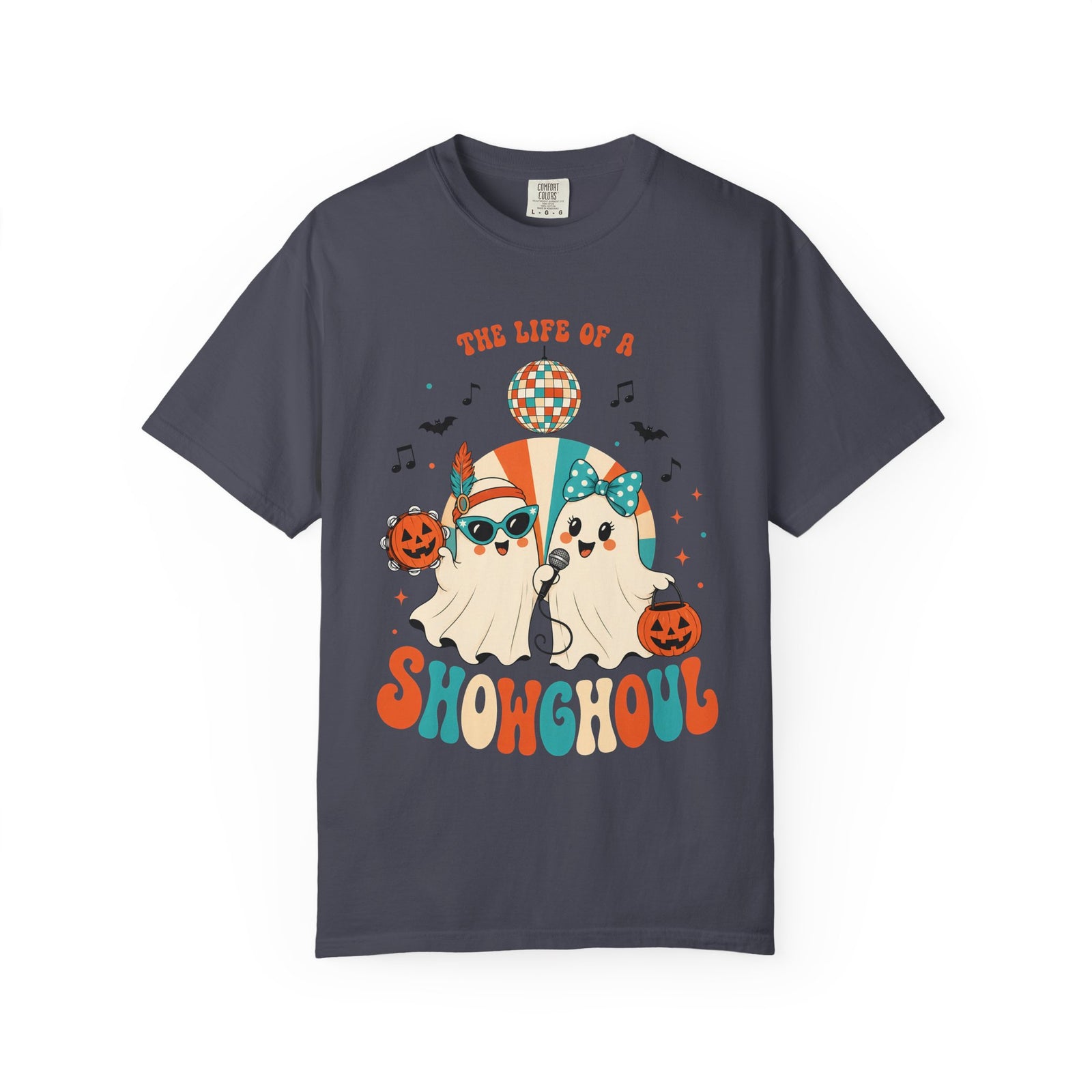 Comfort Color Birthday Shirt, The Life of a Showghoul Halloween Ghost, Funny Halloween shirt