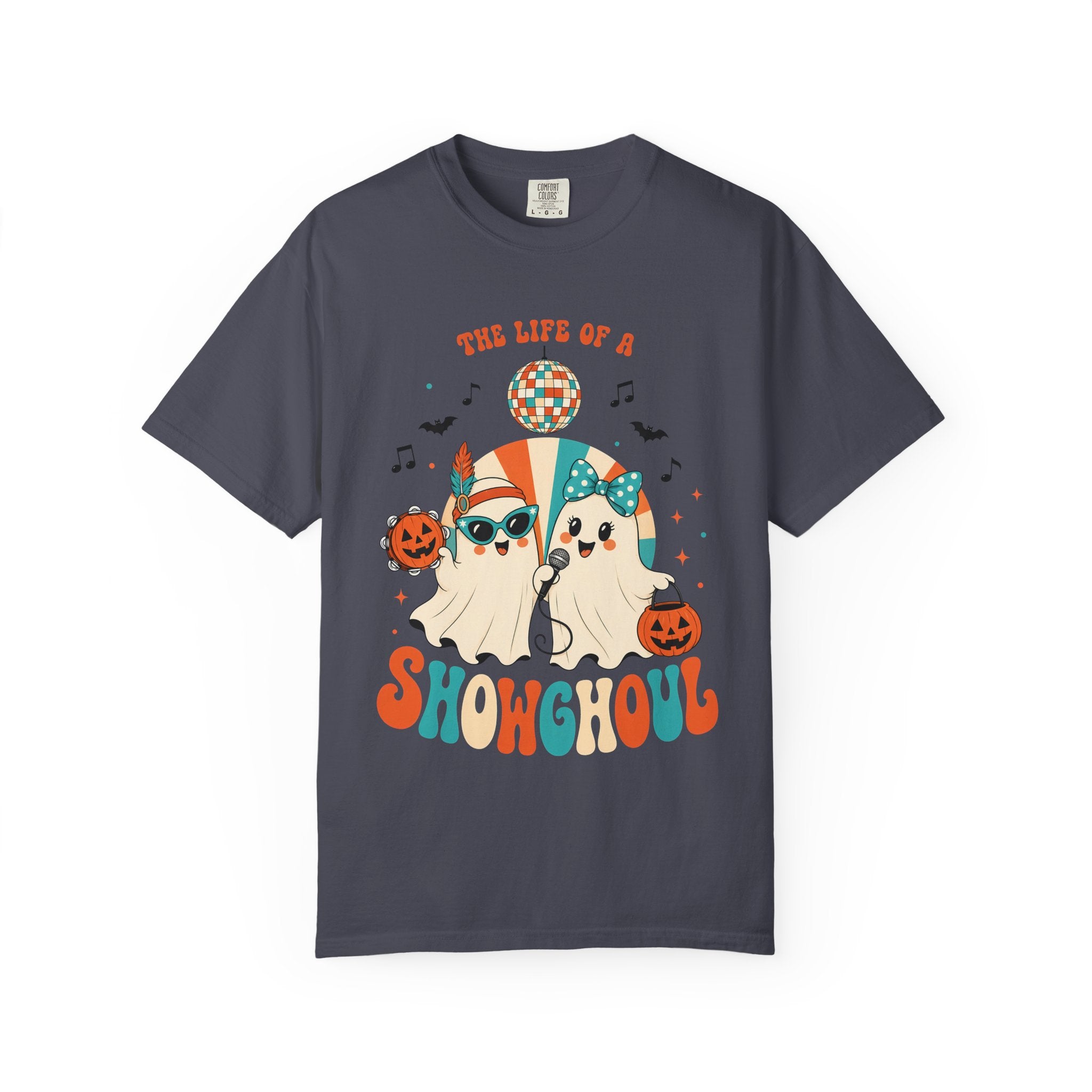 Comfort Color Birthday Shirt, The Life of a Showghoul Halloween Ghost, Funny Halloween shirt