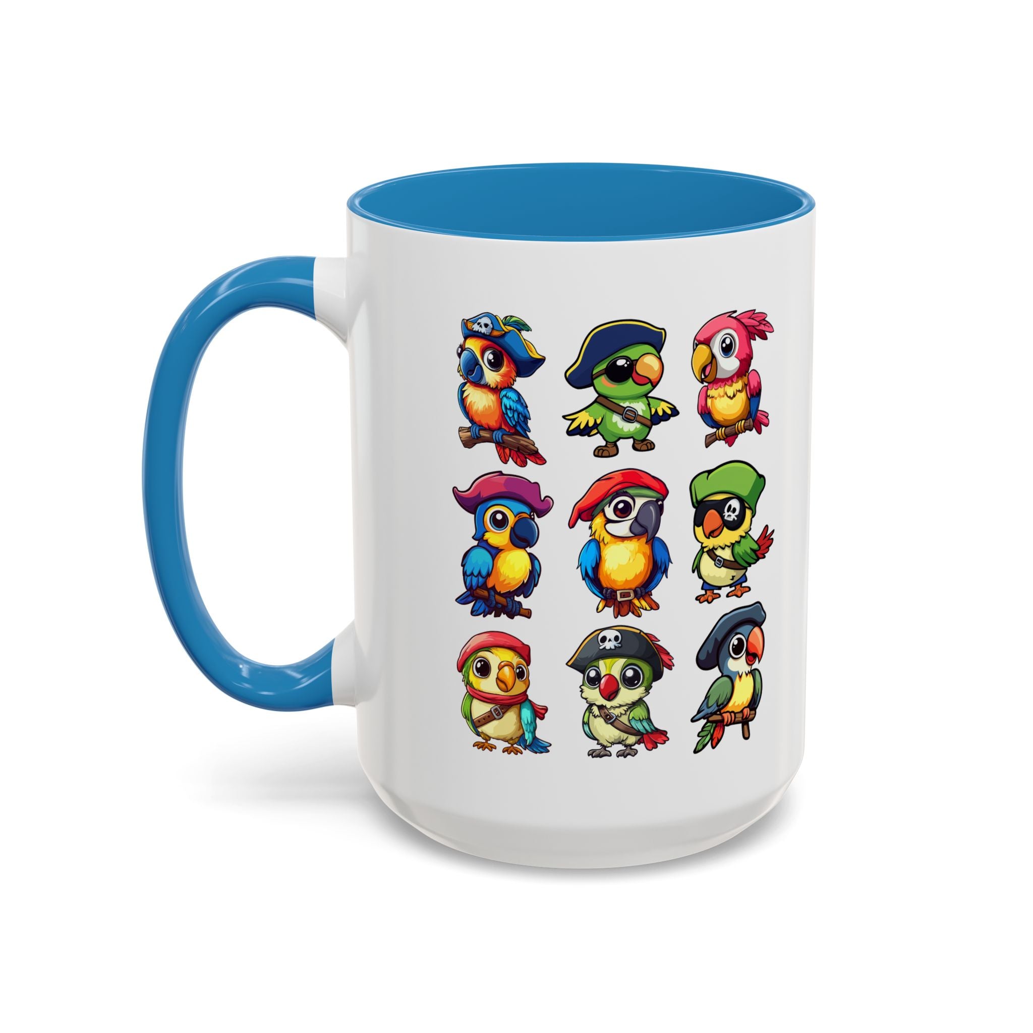 Parrot Pirate Accent Coffee Mug — Cute Halloween Tropical Parrot(11/15oz)