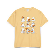 Comfort Colors T-shirt, Halloween Ghost Book Club T-Shirt, Cute Reading Ghosts Halloween T-shirt