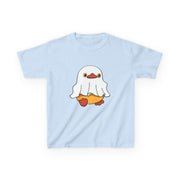 Kids Cotton Shirt, Halloween Ghost Duck, Halloween Costume Tee for Boys & Girls