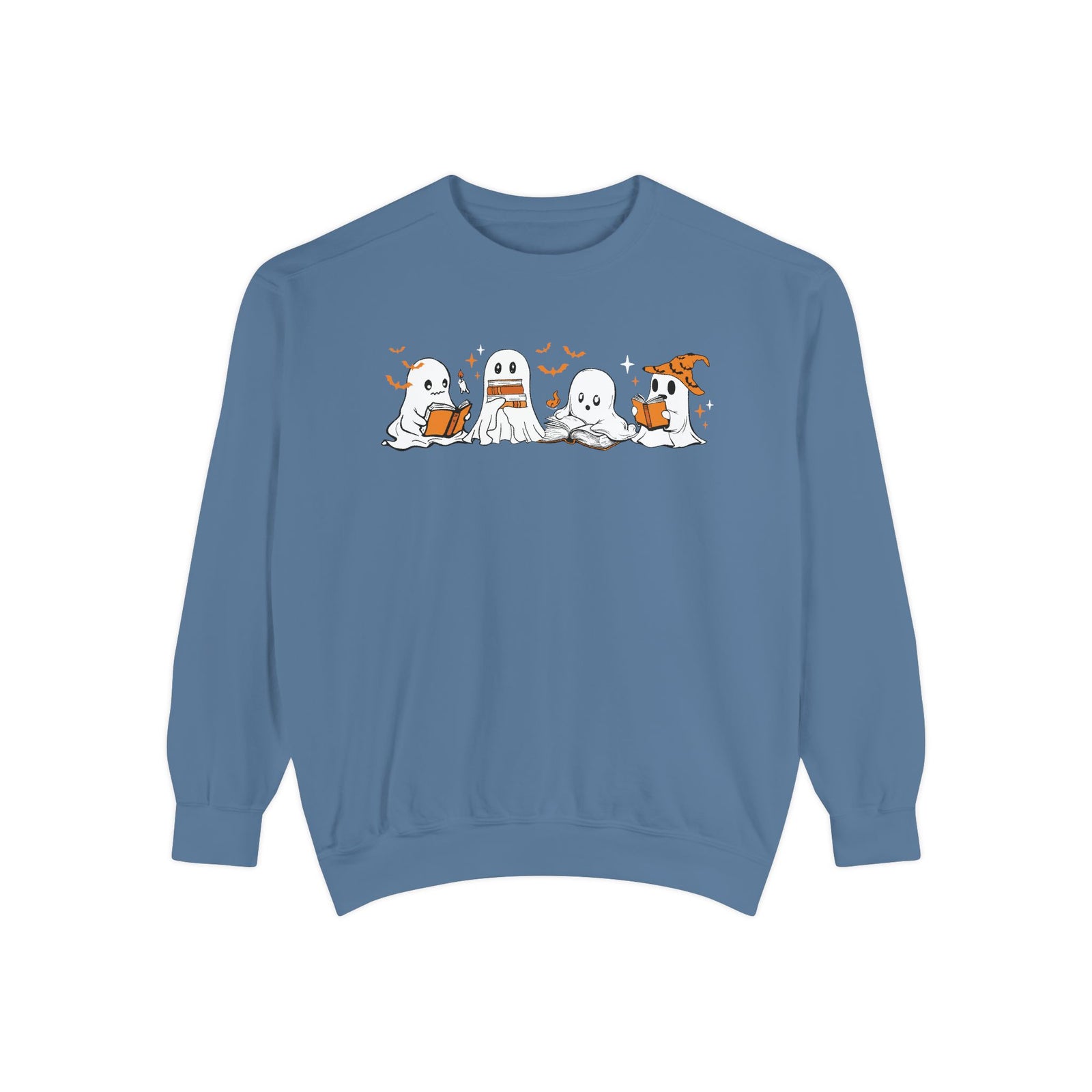 Halloween Ghost Squad Comfort Colors Sweatshirt — Halloween Reading Ghosts