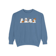 Halloween Ghost Squad Comfort Colors Sweatshirt — Halloween Reading Ghosts
