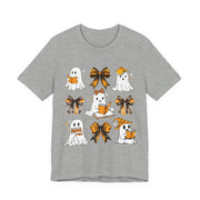 Halloween Ghosts Reading, Funny Halloween Ghost Crew Shirt For Women, Girl, Reading Lover