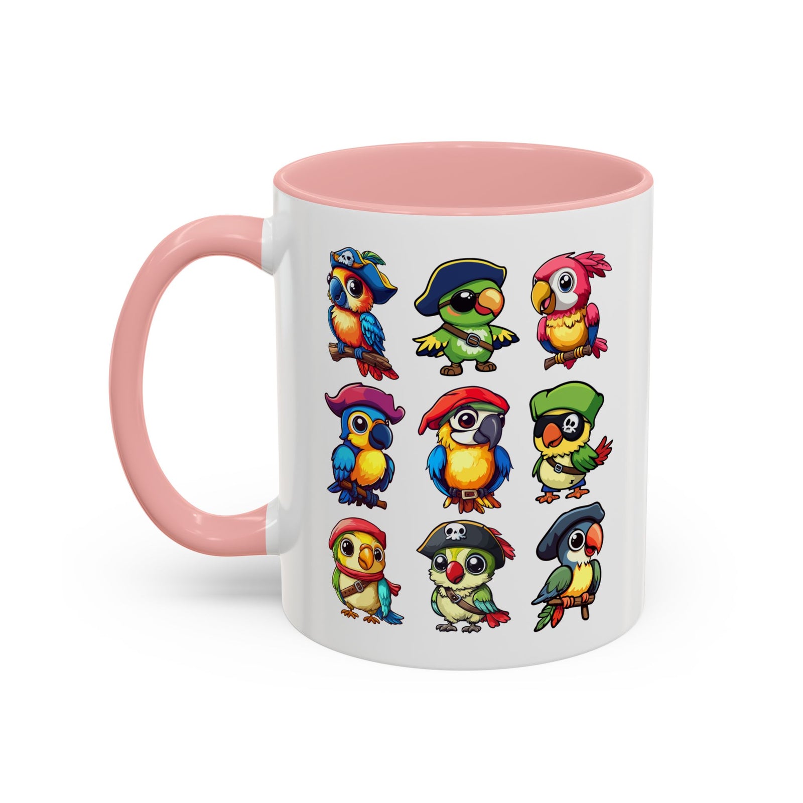 Parrot Pirate Accent Coffee Mug — Cute Halloween Tropical Parrot(11/15oz)