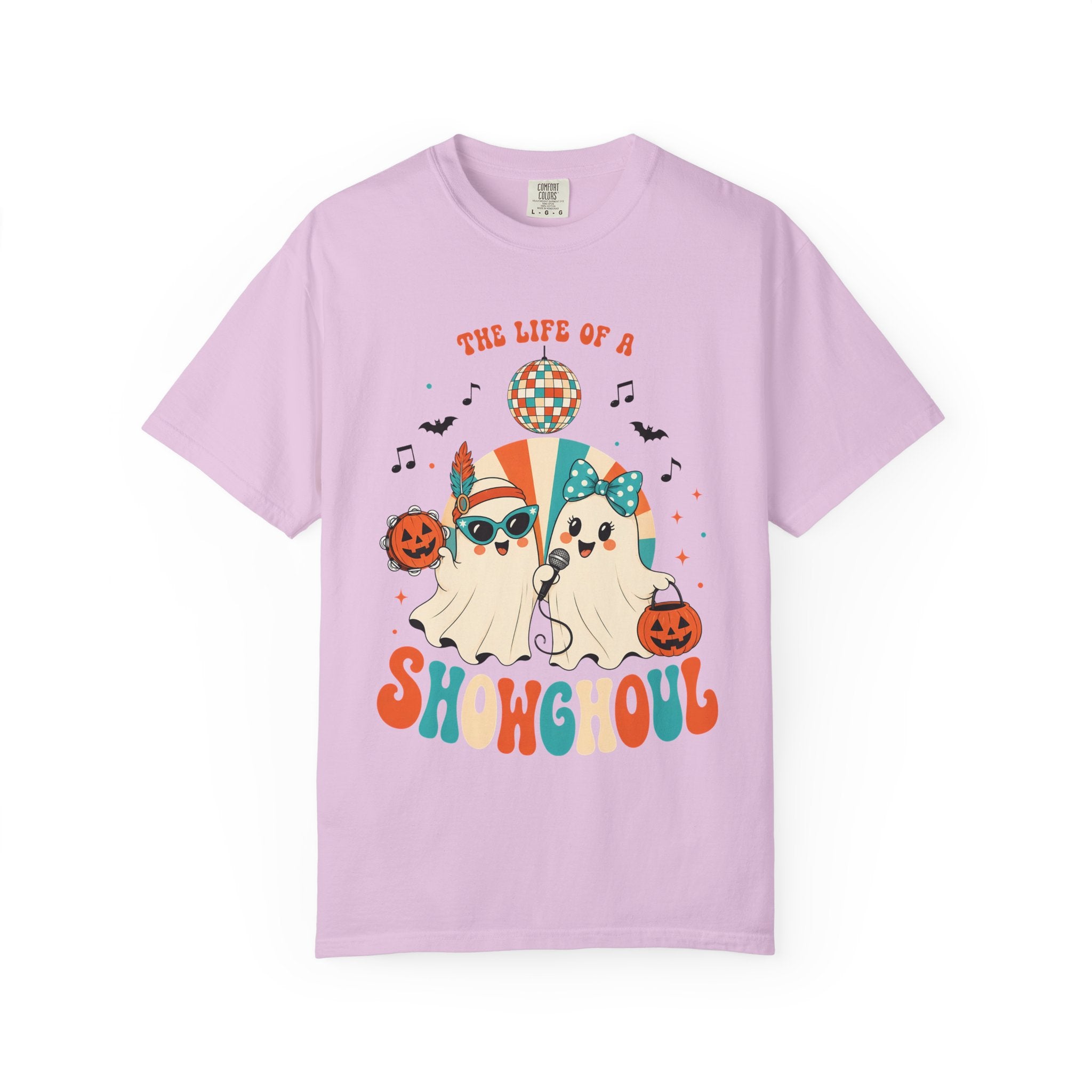 Comfort Color Birthday Shirt, The Life of a Showghoul Halloween Ghost, Funny Halloween shirt