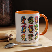 Parrot Pirate Accent Coffee Mug — Cute Halloween Tropical Parrot(11/15oz)