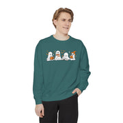 Halloween Ghost Squad Comfort Colors Sweatshirt — Halloween Reading Ghosts