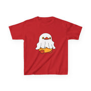 Kids Cotton Shirt, Halloween Ghost Duck, Halloween Costume Tee for Boys & Girls
