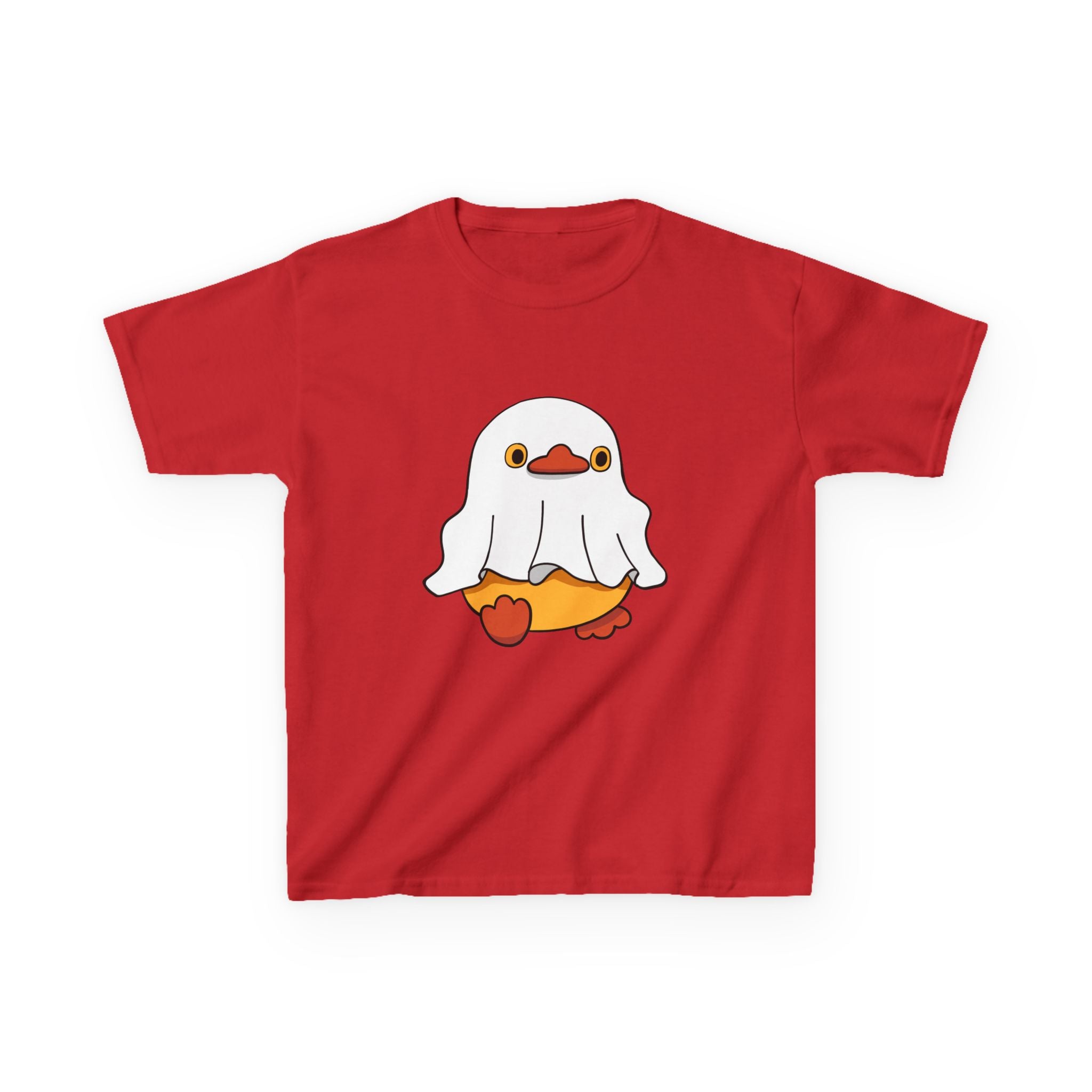 Kids Cotton Shirt, Halloween Ghost Duck, Halloween Costume Tee for Boys & Girls