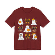 Halloween Ghosts Reading, Funny Halloween Ghost Crew Shirt For Women, Girl, Reading Lover