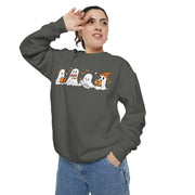 Halloween Ghost Squad Comfort Colors Sweatshirt — Halloween Reading Ghosts