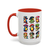 Parrot Pirate Accent Coffee Mug — Cute Halloween Tropical Parrot(11/15oz)