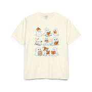 Comfort Colors T-shirt, Halloween Ghost Book Club T-Shirt, Cute Reading Ghosts Halloween T-shirt