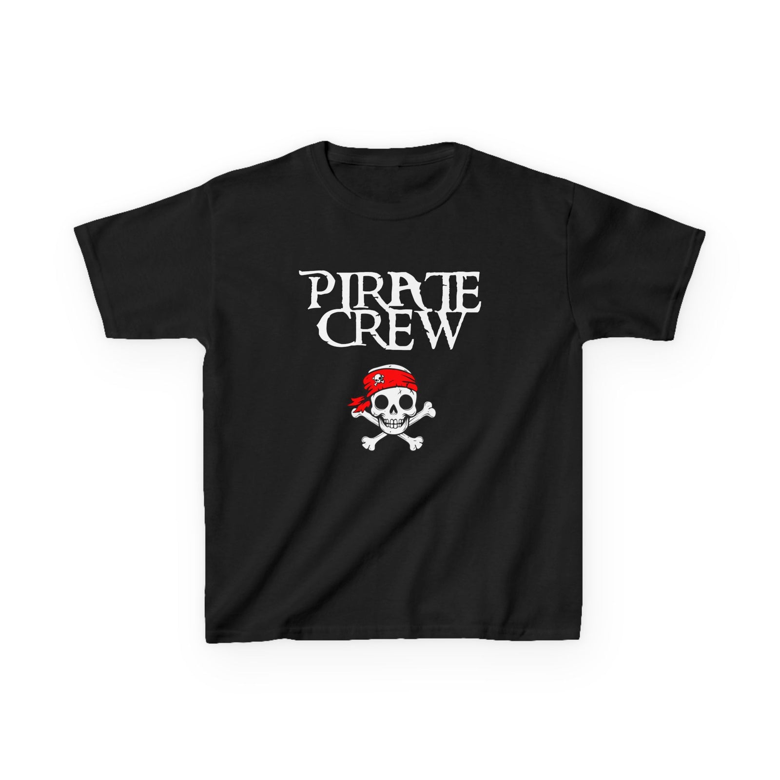 Kids 'Pirate Crew' Skull T-Shirt — Toddler Pirate Tee for Halloween & Family Matching Shirts