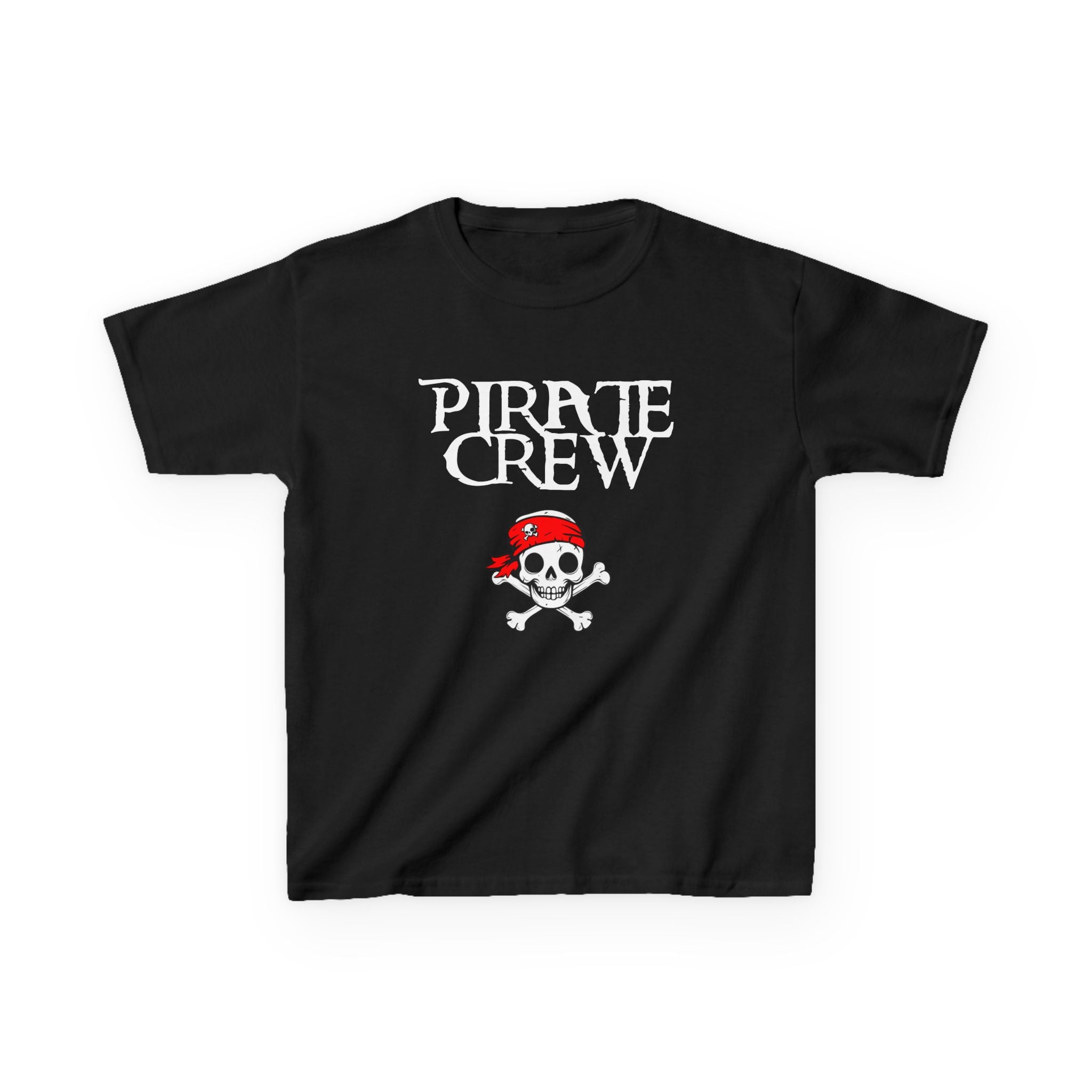 Kids 'Pirate Crew' Skull T-Shirt — Toddler Pirate Tee for Halloween & Family Matching Shirts
