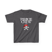 Kids 'Pirate Crew' Skull T-Shirt — Toddler Pirate Tee for Halloween & Family Matching Shirts