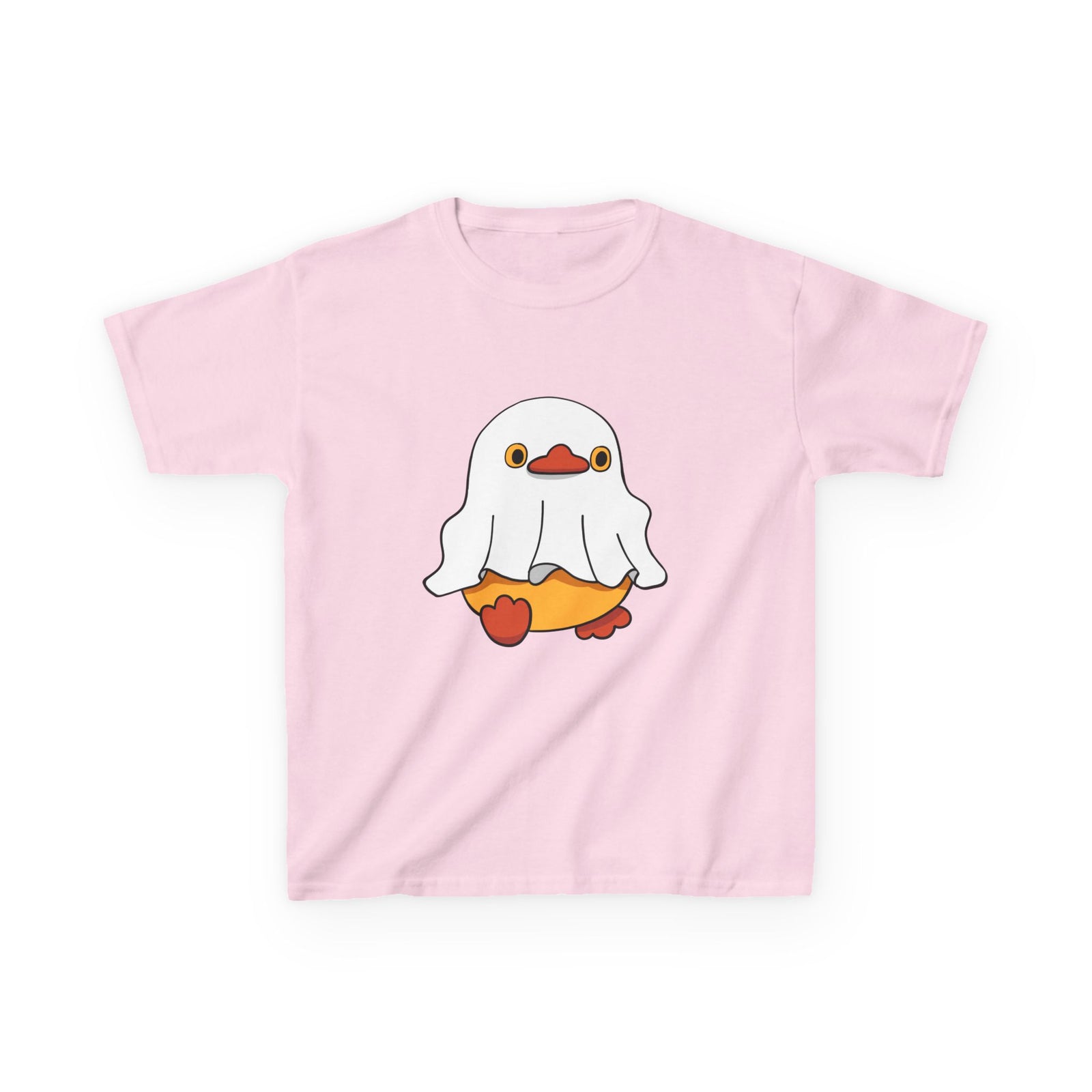 Kids Cotton Shirt, Halloween Ghost Duck, Halloween Costume Tee for Boys & Girls