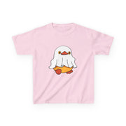 Kids Cotton Shirt, Halloween Ghost Duck, Halloween Costume Tee for Boys & Girls
