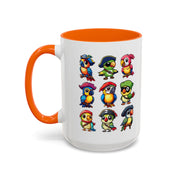 Parrot Pirate Accent Coffee Mug — Cute Halloween Tropical Parrot(11/15oz)