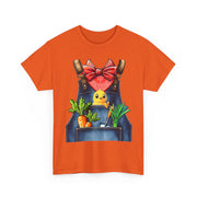 Garden Chick in Overalls T‑Shirt — Spring Gardening - Halloween Pretend I'm A Farmer