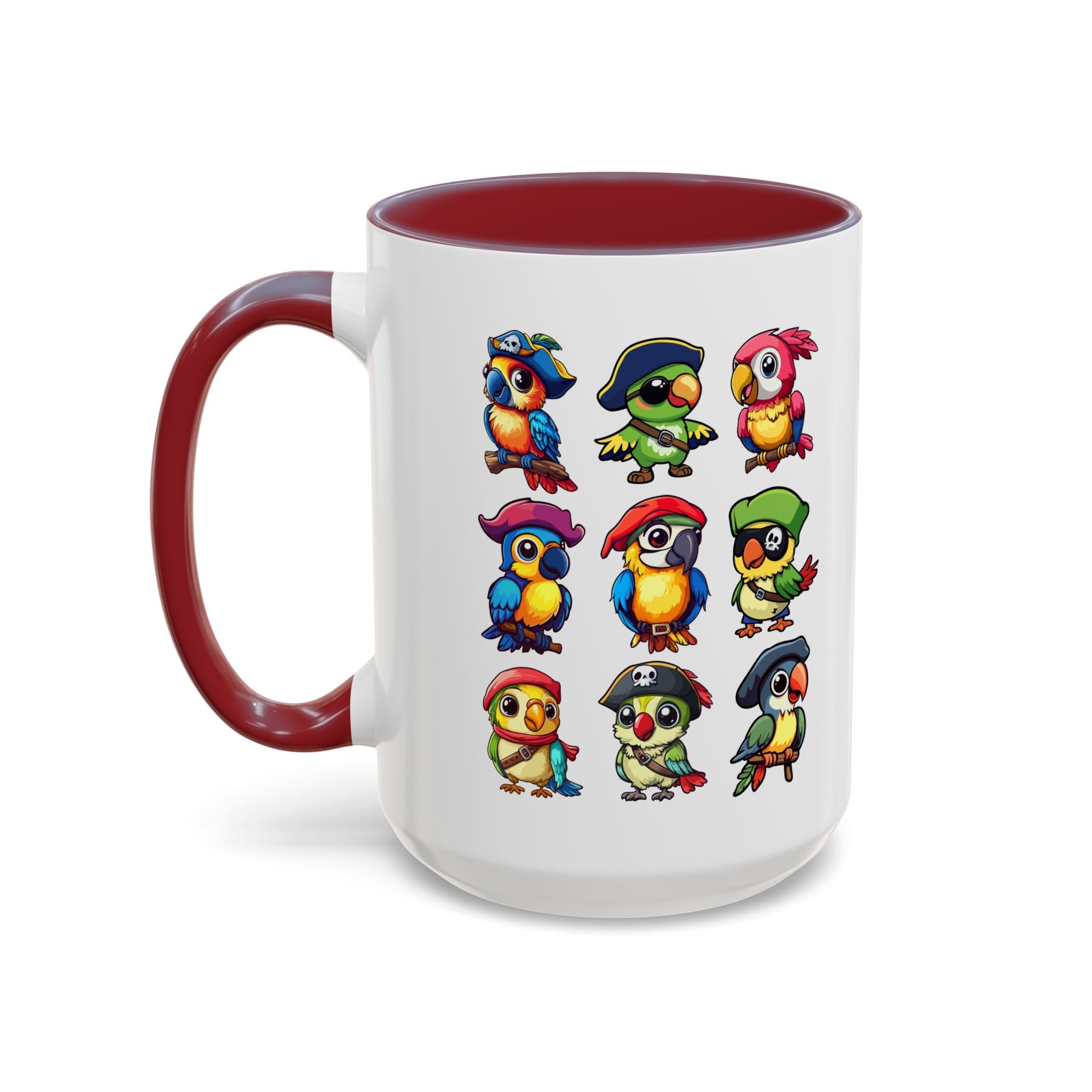 Parrot Pirate Accent Coffee Mug — Cute Halloween Tropical Parrot(11/15oz)