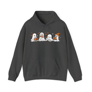 Ghosts Reading Hoodie, Cute Halloween Book Club Cotton Sweatshirt