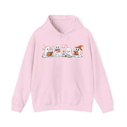 Ghosts Reading Hoodie, Cute Halloween Book Club Cotton Sweatshirt