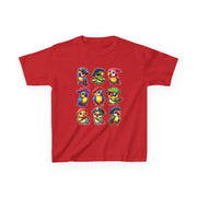 Kids Cotton Shirt, Halloween Pirate Parrot T-Shirt , Cute Hallowene Pirate Bird Costume For Boys & Girls