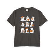 Comfort Colors T-shirt, Halloween Ghost Book Club T-Shirt, Cute Reading Ghosts Halloween T-shirt