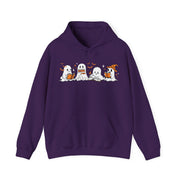 Ghosts Reading Hoodie, Cute Halloween Book Club Cotton Sweatshirt